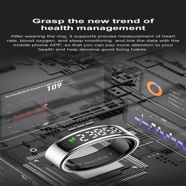R11 SIZE 10 Smart Ring, Support Heart Rate / Blood Oxygen / Sleep / Multiple Sports Modes(Rose Gold) - free shipping - PMC TechLife - Order now!