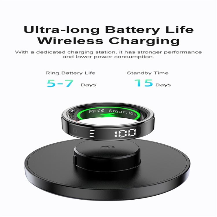 R11 SIZE 10 Smart Ring, Support Heart Rate / Blood Oxygen / Sleep / Multiple Sports Modes(Black) - free shipping - PMC TechLife - Order now!