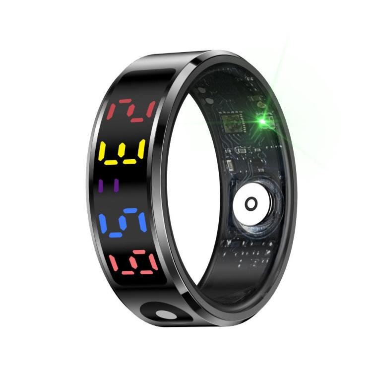 R12 SIZE 8 Smart Ring, Support Heart Rate / Blood Oxygen / Sleep / Multiple Sports Modes(Black) - free shipping - PMC TechLife - Order now!
