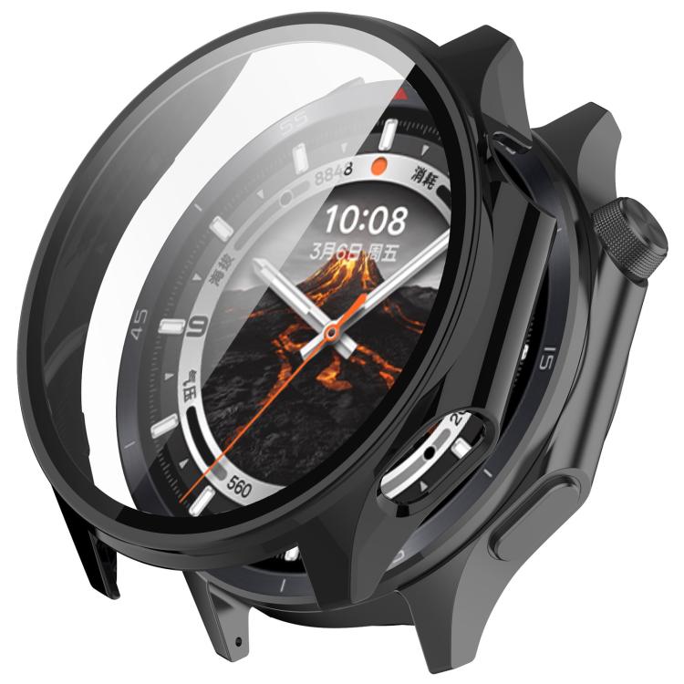 For OPPO Watch X2 Tempered Film Integrated PC Watch Protective Case(Black) - Watch Case by PMC TechLife | Online Shopping South Africa | PMC TechLife | Buy Now Pay Later Mobicred