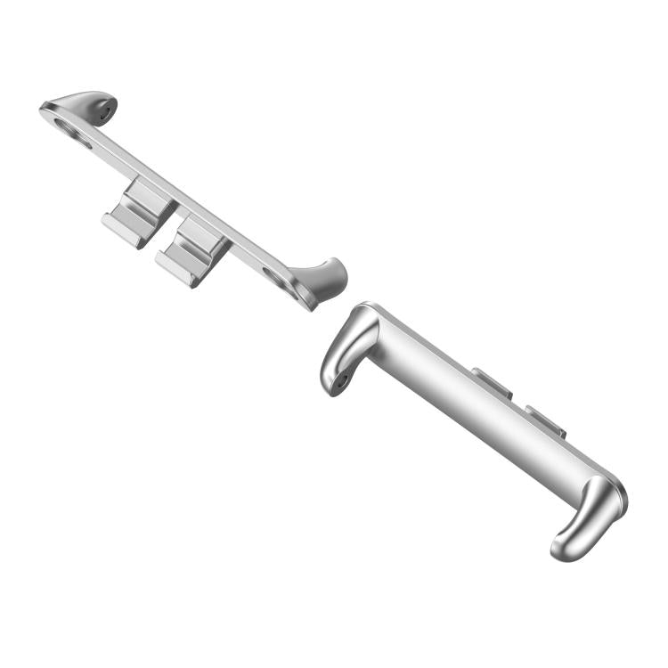 For Honor ROSSINI 2i 1 Pair Metal Head Watch Band Connector(Silver) - Other Accessories by PMc TechLife | Online Shopping South Africa | PMc TechLife | Buy Now Pay Later Mobicred