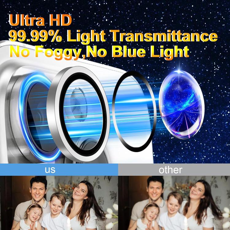 For iPhone 17 Air Kalebol No Flicker Ultra-Thin Individual Camera Lens Tempered Glass Film(Black) - iPhone 17 Air Tempered Glass by Kalebol | Online Shopping South Africa | PMC TechLife | Buy Now Pay Later Mobicred