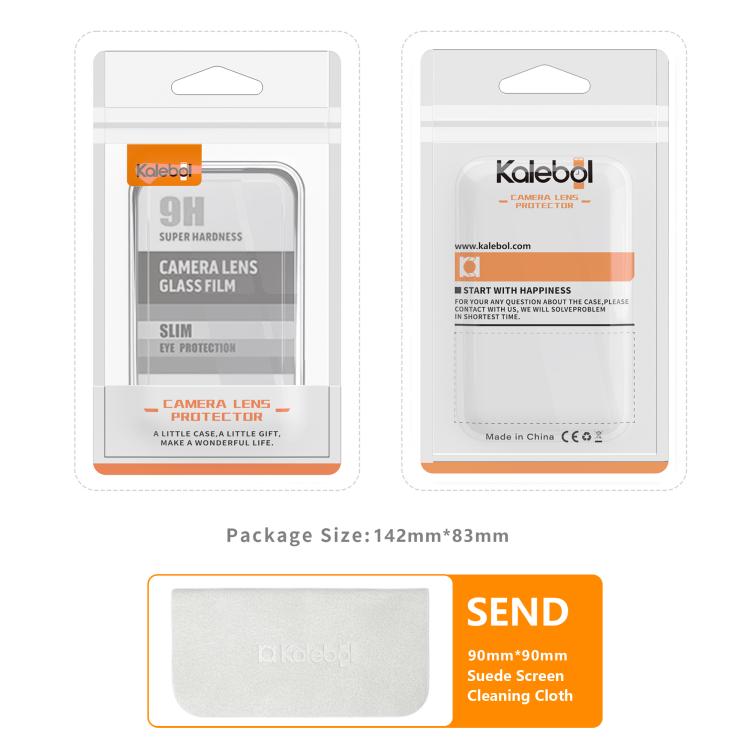 For iPhone 17 Air Kalebol No Flicker Ultra-Thin Individual Camera Lens Tempered Glass Film(Black) - iPhone 17 Air Tempered Glass by Kalebol | Online Shopping South Africa | PMC TechLife | Buy Now Pay Later Mobicred