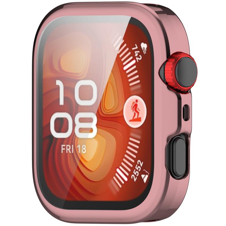 For Huawei Watch Fit 4 Pro Electroplated TPU Full Coverage Watch Protective Case(Pink) - free shipping - PMC TechLife - Order now!