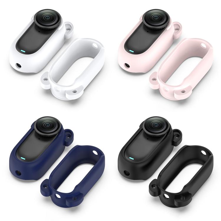 For Insta 360 Go 2 Solid Color Silicone Protective Case(Dark Blue) - free shipping - PMC TechLife - Order now!