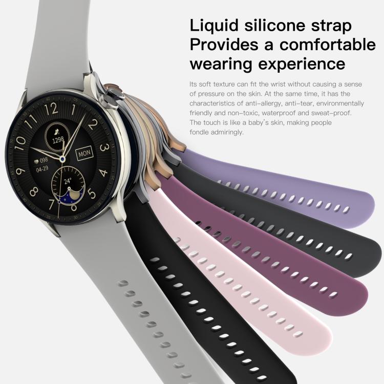 Sense 6 1.43 AMOLED Screen IP68 Waterproof Bluetooth Call Smartwatch Supports Health Monitoring(Wine Red) - free shipping - PMC TechLife - Order now!