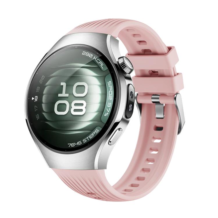For Huawei Watch 5 42mm Vertical Silicone Watch Band(Pink) - free shipping - PMC TechLife - Order now!