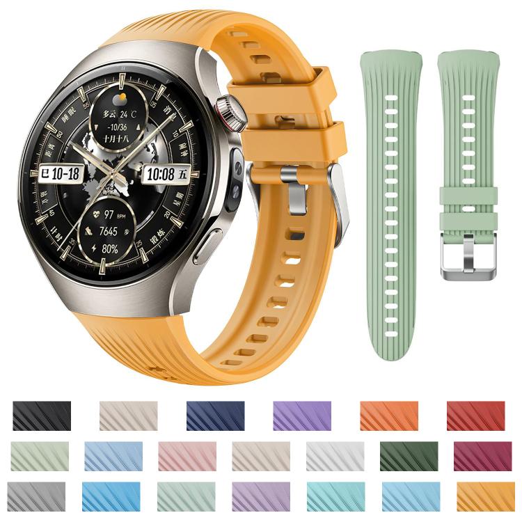 For Huawei Watch 5 46mm Vertical Silicone Watch Band(White) - free shipping - PMC TechLife - Order now!