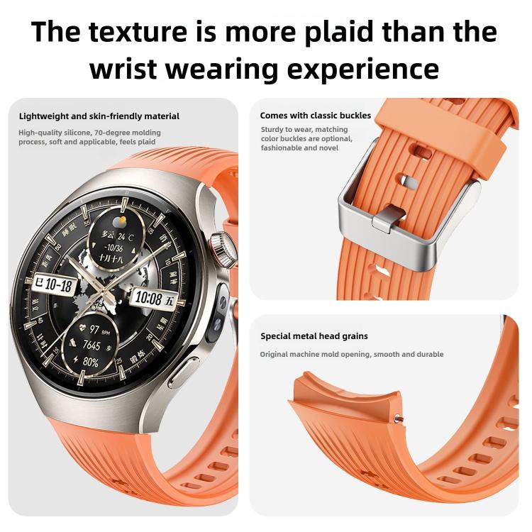 For Huawei Watch 5 42mm Vertical Silicone Watch Band(Pink) - free shipping - PMC TechLife - Order now!