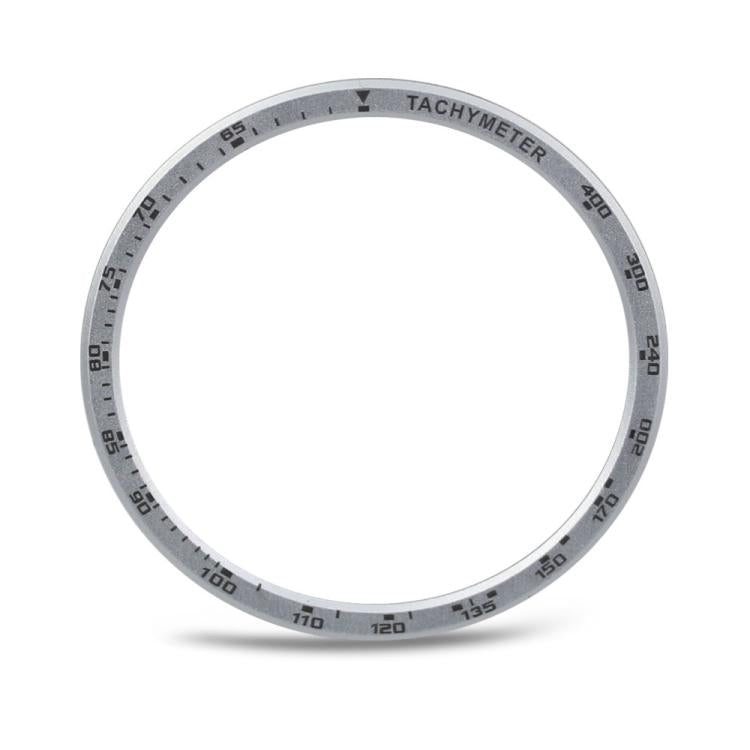 For Samsung Galaxy Watch8 40mm Speed Bezel and Solid Color Stitched Silicone Watch Band(Gray Silver) - free shipping - PMC TechLife - Order now!
