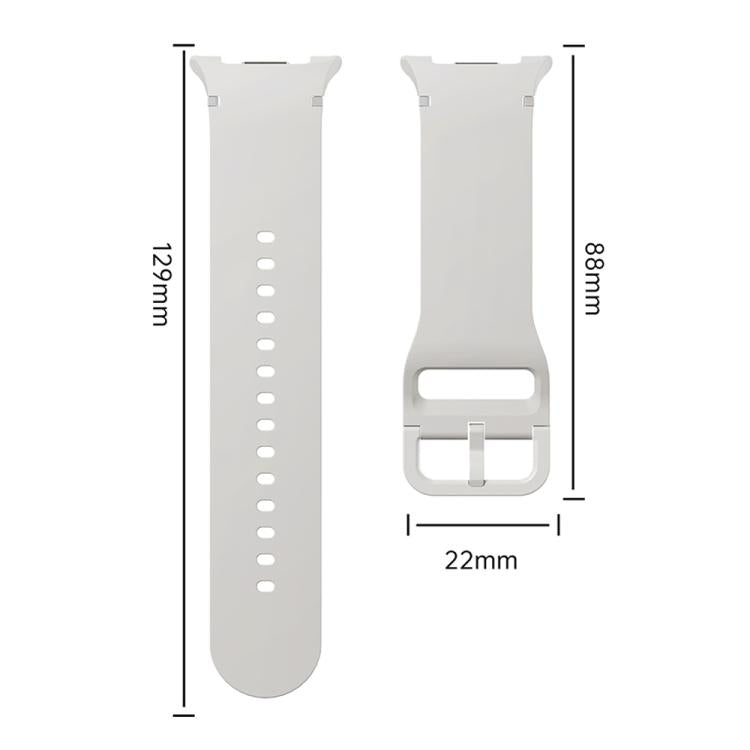 For Samsung Galaxy Watch8 40mm Speed Bezel and Solid Color Stitched Silicone Watch Band(Lime White Silver) - free shipping - PMC TechLife - Order now!