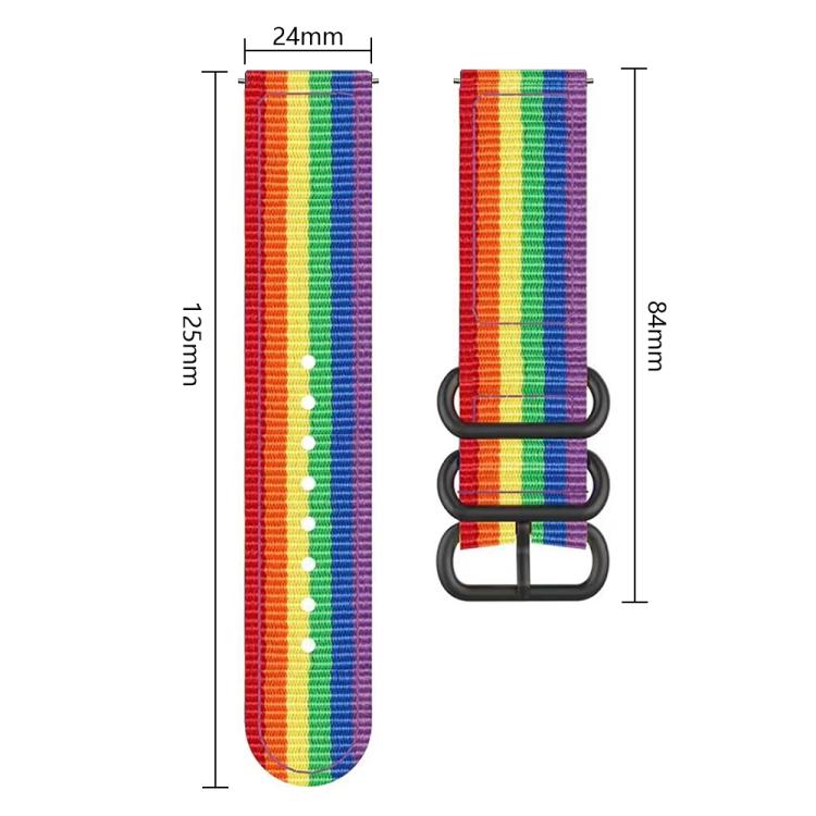 For Garmin Venu X1 Ring Buckle Nylon Canvas Watch Band(Black Orange) - free shipping - PMC TechLife - Order now!