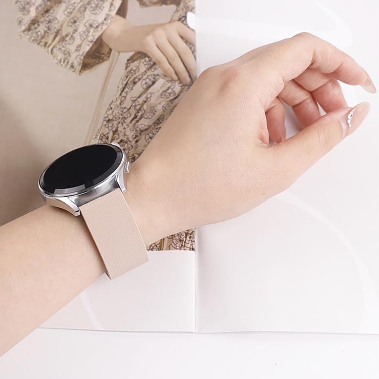 18mm Lychee Texture Soft Magnetic Silicone Watch Band(Pink Starlight) - free shipping - PMC TechLife - Order now!