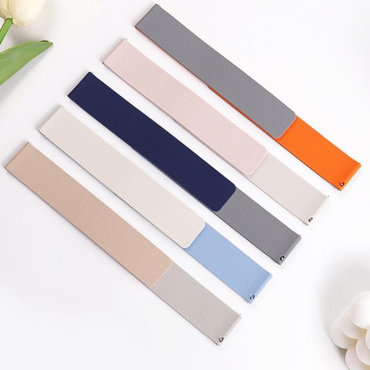 20mm Lychee Texture Soft Magnetic Silicone Watch Band(Starlight Pink) - free shipping - PMC TechLife - Order now!