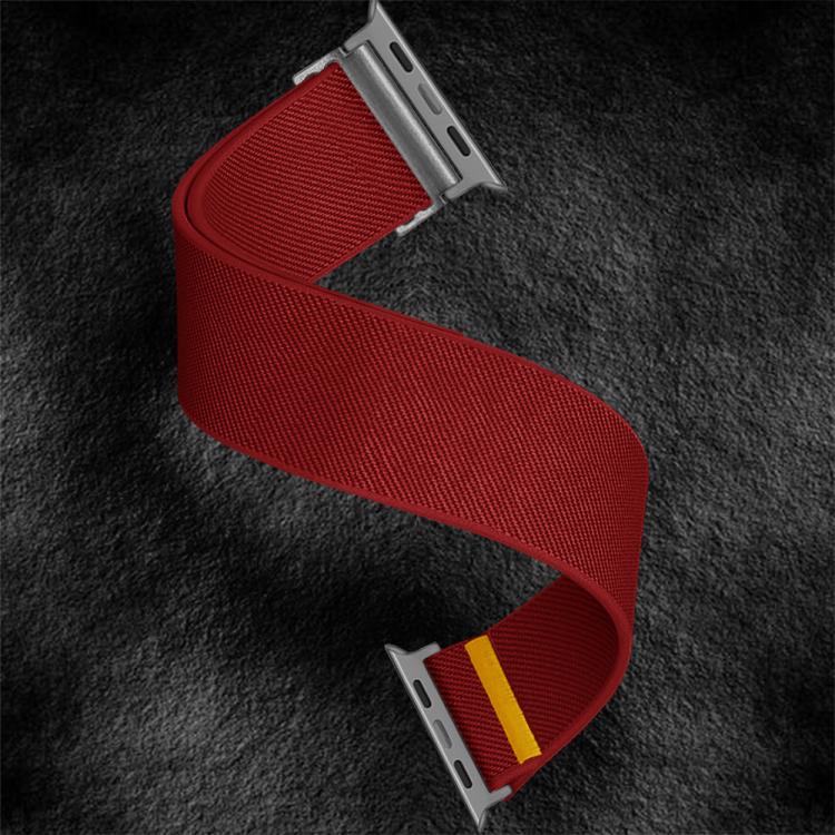 For Apple Watch 42mm / 41mm / 40mm / 38mm Adjustable Single Loop Elastic Nylon Watch Band(Red) - free shipping - PMC TechLife - Order now!