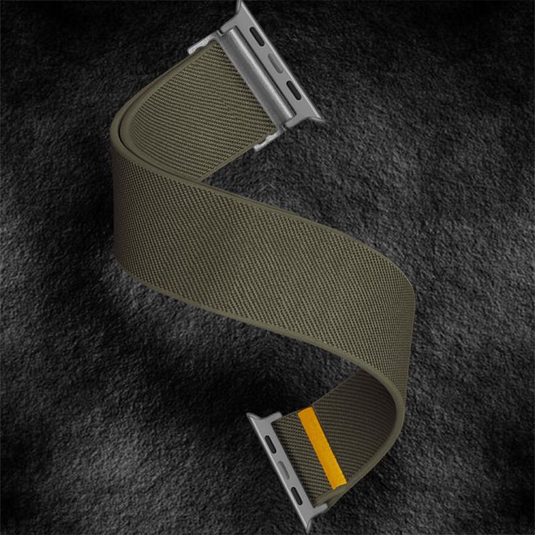 For Apple Watch 42mm / 41mm / 40mm / 38mm Adjustable Single Loop Elastic Nylon Watch Band(Army Green) - free shipping - PMC TechLife - Order now!