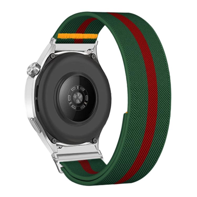 20mm Adjustable Single Loop Elastic Nylon Watch Band(Green Red) - free shipping - PMC TechLife - Order now!