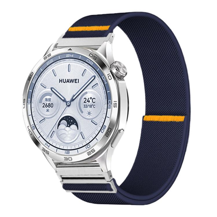 22mm Adjustable Single Loop Elastic Nylon Watch Band(Dark Blue) - free shipping - PMC TechLife - Order now!