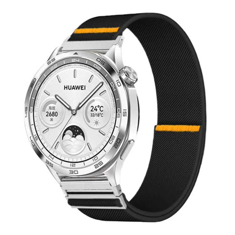 22mm Adjustable Single Loop Elastic Nylon Watch Band(Black) - free shipping - PMC TechLife - Order now!