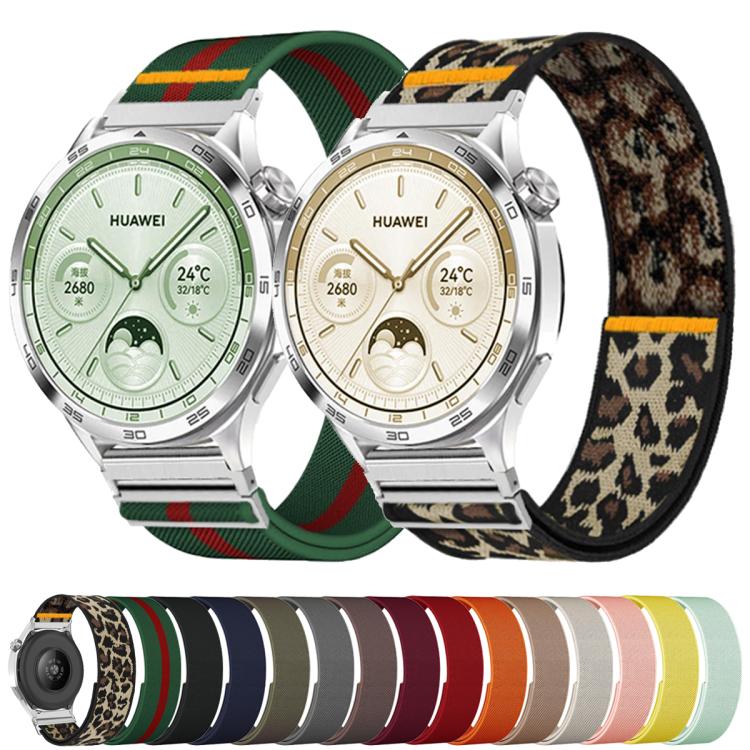 20mm Adjustable Single Loop Elastic Nylon Watch Band(Yellow) - free shipping - PMC TechLife - Order now!