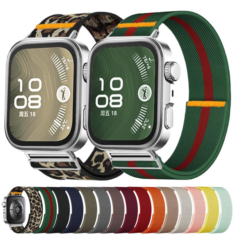 For Huawei Watch Fit3 / Fit4 / Fit4 Pro Adjustable Single Loop Elastic Nylon Watch Band(Gray) - free shipping - PMC TechLife - Order now!
