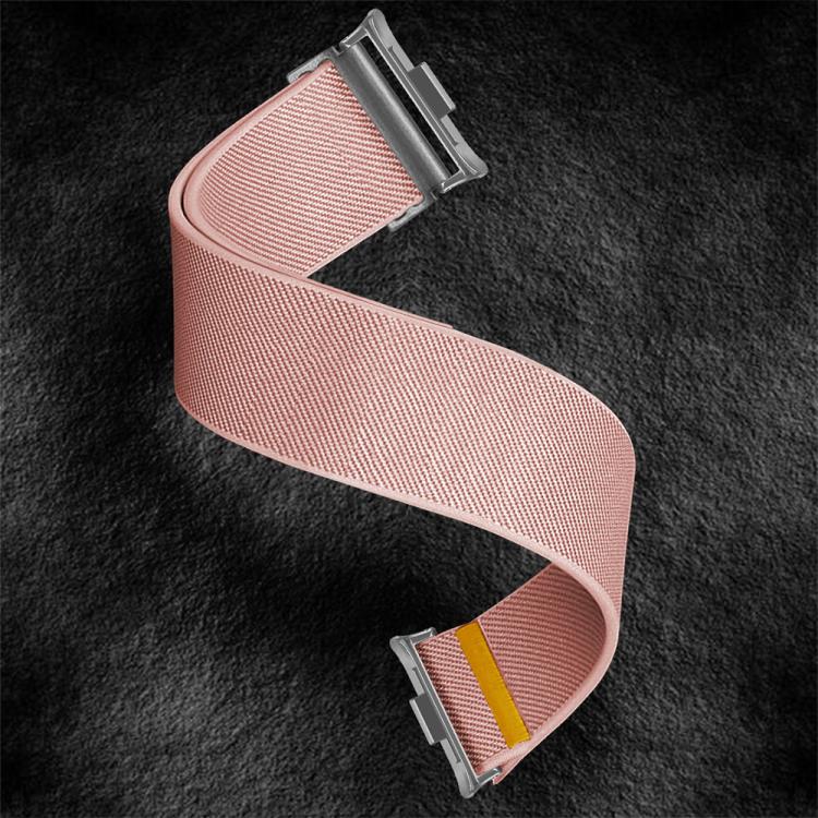 For Xiaomi Smart Band 9 Pro / Redmi Watch 5 Adjustable Single Loop Elastic Nylon Watch Band(Pink) - free shipping - PMC TechLife - Order now!