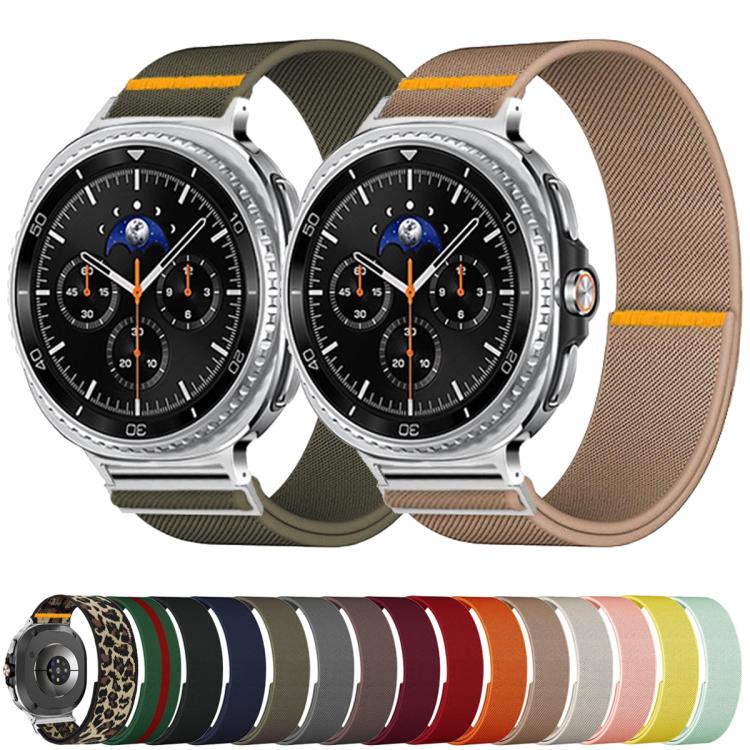 For Samsung Galaxy Watch8 / Watch8 Classic Adjustable Single Loop Elastic Nylon Watch Band(Smokey Purple) - free shipping - PMC TechLife - Order now!