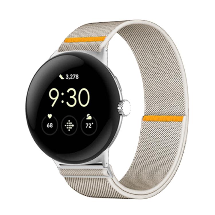 For Google Pixel Watch 3 45mm Adjustable Single Loop Elastic Nylon Watch Band(Starlight) - free shipping - PMC TechLife - Order now!
