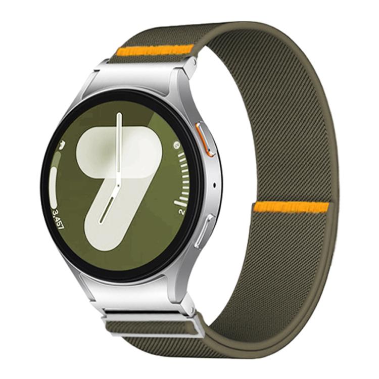 For Samsung Galaxy Watch FE / 7 / 6 / 5 / 4 Adjustable Single Loop Elastic Nylon Watch Band(Army Green) - free shipping - PMC TechLife - Order now!