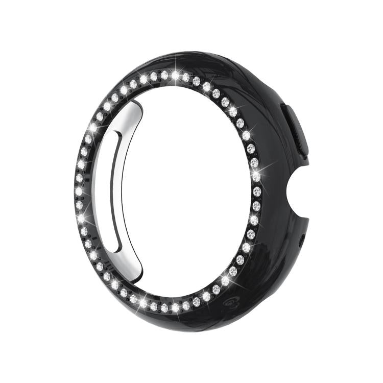 For Google Pixel Watch4 45mm Single Row Diamond Hollow PC Watch Protective Cover(Black) - free shipping - PMC TechLife - Order now!