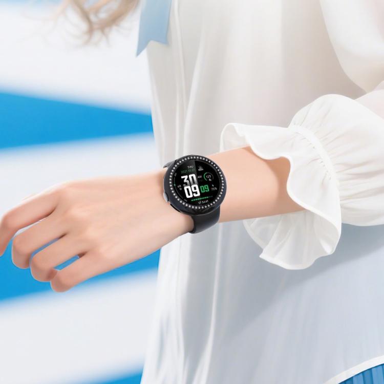 For Google Pixel Watch4 45mm Single Row Diamond Hollow PC Watch Protective Cover(Transparent) - free shipping - PMC TechLife - Order now!