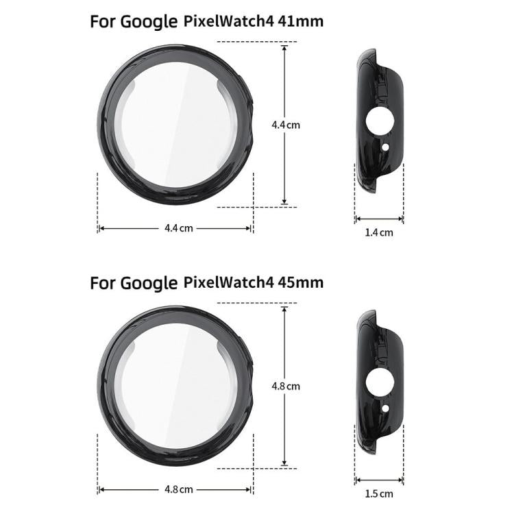 For Google Pixel Watch4 45mm Full Coverage Electroplated TPU Watch Protective Cover(Transparent) - free shipping - PMC TechLife - Order now!