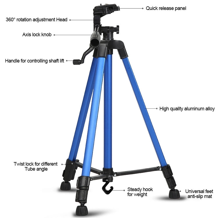 Portable Phone Live Selfie 3366 Tripod Stand DV SLR Camera Self-timer Full Light Bracket(Black) - Tripods by PMC TechLife | Online Shopping South Africa | PMC TechLife | Buy Now Pay Later Mobicred