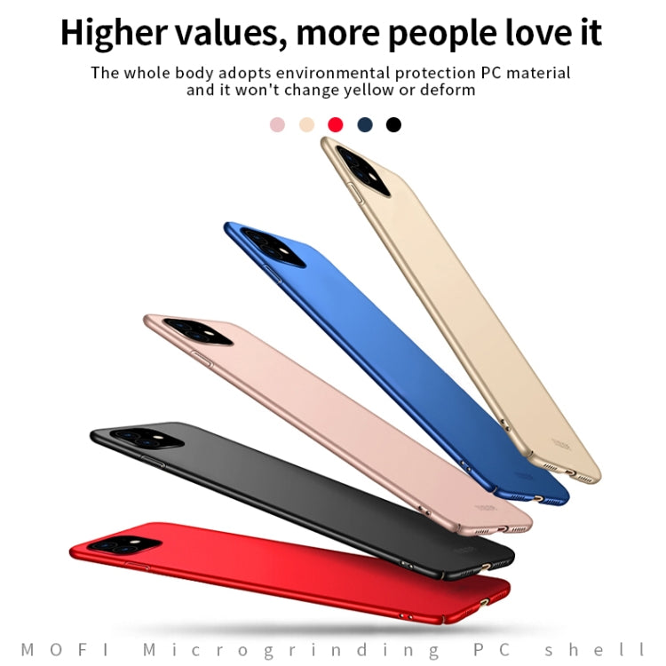 For iPhone 11 MOFI Frosted PC Ultra-thin Hard Case (Blue) - iPhone 11 Cases by MOFI | Online Shopping South Africa | PMC TechLife