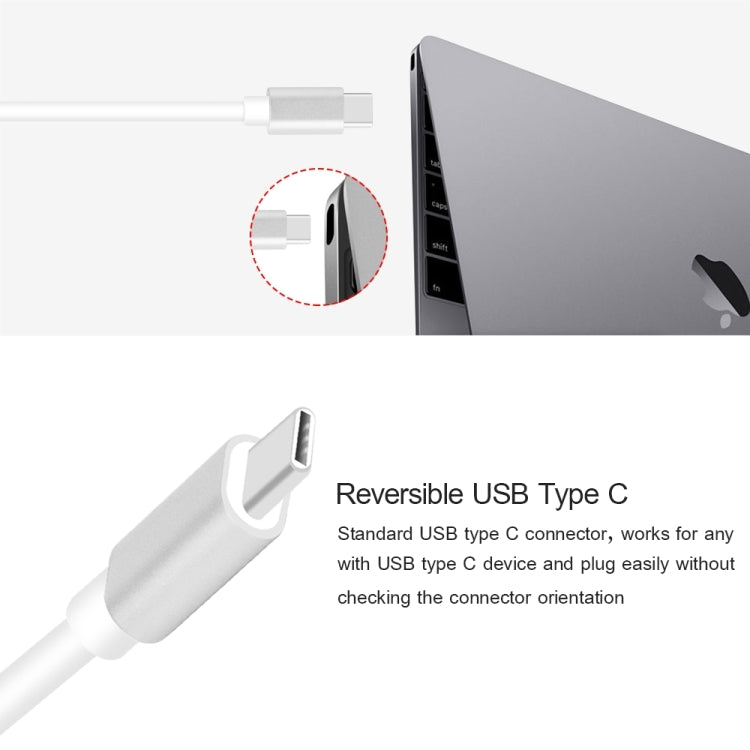 USB Type C to VGA 3-in-1 Hub Adapter supports USB Type C tablets and laptops for Macbook Pro / Google ChromeBook(Gold) - free shipping - PMC Jewellery - Order now!