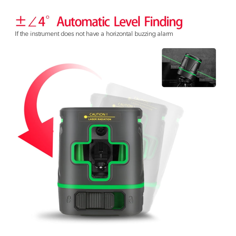 SNDWAY SW-331G Laser Level 2 Lines 360 Degree Rechargeable Battery Green Beam Self Leveling Level Laser 3D Rotary Vertical Horizontal - Laser Rangefinder by SNDWAY | Online Shopping South Africa | PMC Jewellery | Buy Now Pay Later Mobicred