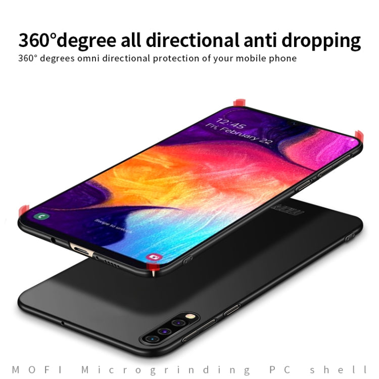 For Galaxy A50 MOFI Frosted PC Ultra-thin Hard Case(Gold) - Galaxy Phone Cases by MOFI | Online Shopping South Africa | PMC TechLife