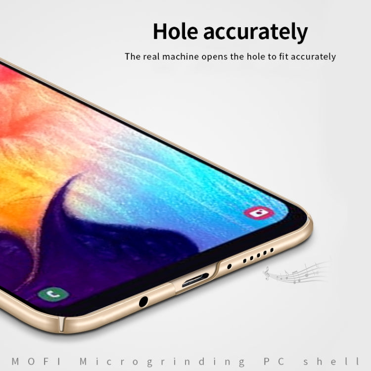 For Galaxy A50 MOFI Frosted PC Ultra-thin Hard Case(Gold) - Galaxy Phone Cases by MOFI | Online Shopping South Africa | PMC TechLife