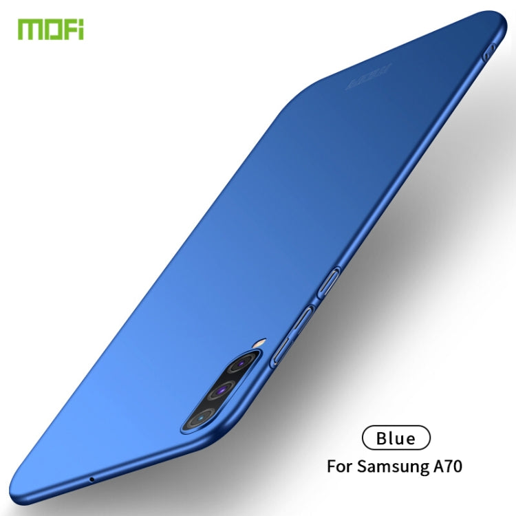 For Galaxy A70 MOFI Frosted PC Ultra-thin Hard Case(Blue) - Galaxy Phone Cases by MOFI | Online Shopping South Africa | PMC TechLife