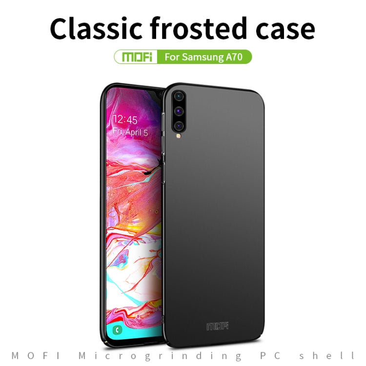 For Galaxy A70 MOFI Frosted PC Ultra-thin Hard Case(Blue) - Galaxy Phone Cases by MOFI | Online Shopping South Africa | PMC TechLife