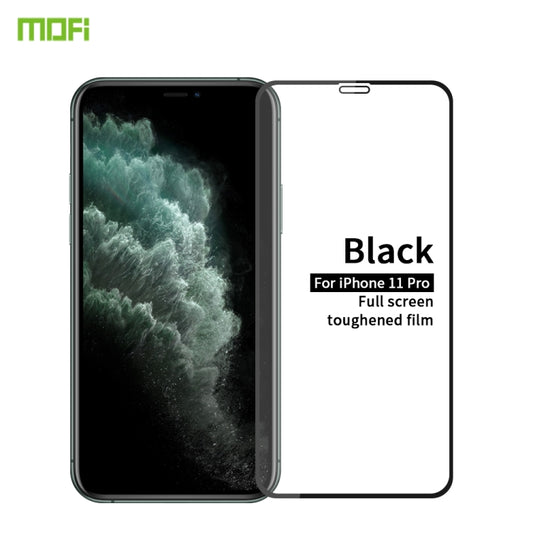 For iPhone 11 Pro MOFI 9H 2.5D Full Screen Tempered Glass Film(Black) - iPhone 11 Pro Tempered Glass by MOFI | Online Shopping South Africa | PMC Jewellery