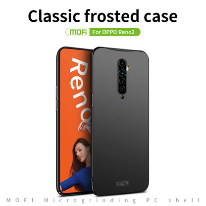 For OPPO Reno2 MOFI Frosted PC Ultra-thin Hard Case(Black) - OPPO Cases by MOFI | Online Shopping South Africa | PMC Jewellery