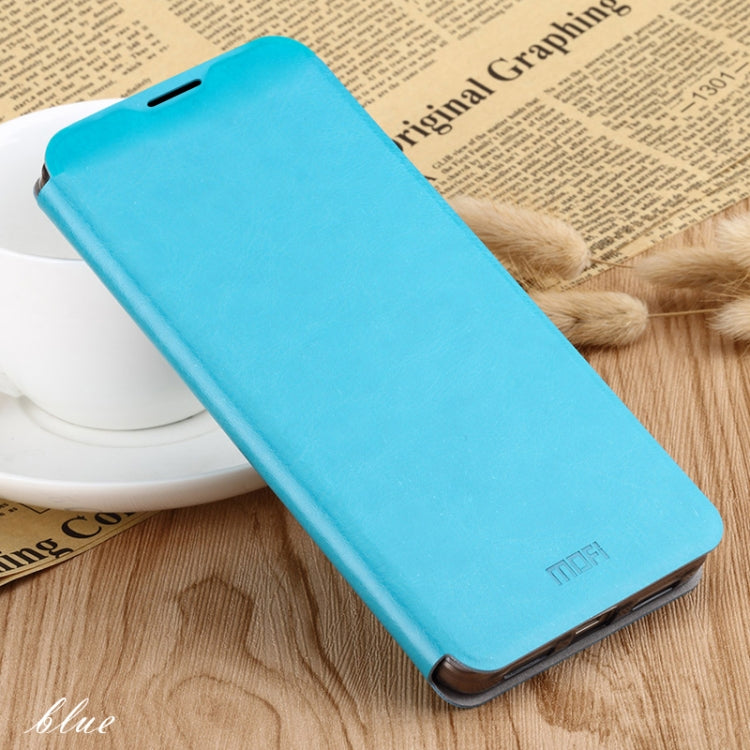 For Xiaomi  Mi 9 Pro MOFI Rui Series Classical Leather Flip Leather Case With Bracket Embedded Steel Plate All-inclusive(Blue) - Xiaomi Cases by MOFI | Online Shopping South Africa | PMC Jewellery