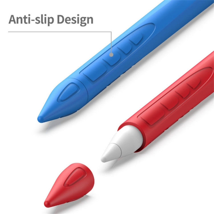 Suitable For Apple Pencil1 Generation StylusTouch Pen Silicone Protective Cover Pen Cap(Navy Blue) - Pencil Accessories by PMC Jewellery | Online Shopping South Africa | PMC Jewellery | Buy Now Pay Later Mobicred