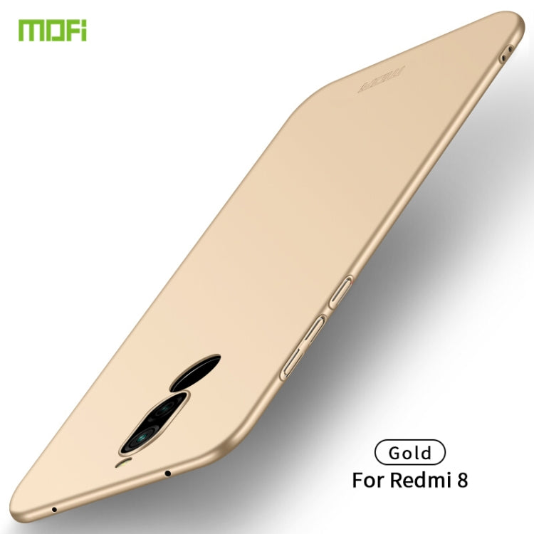 For Xiaomi RedMi 8 MOFI Frosted PC Ultra-thin Hard Case(Gold) - Xiaomi Cases by MOFI | Online Shopping South Africa | PMC Jewellery