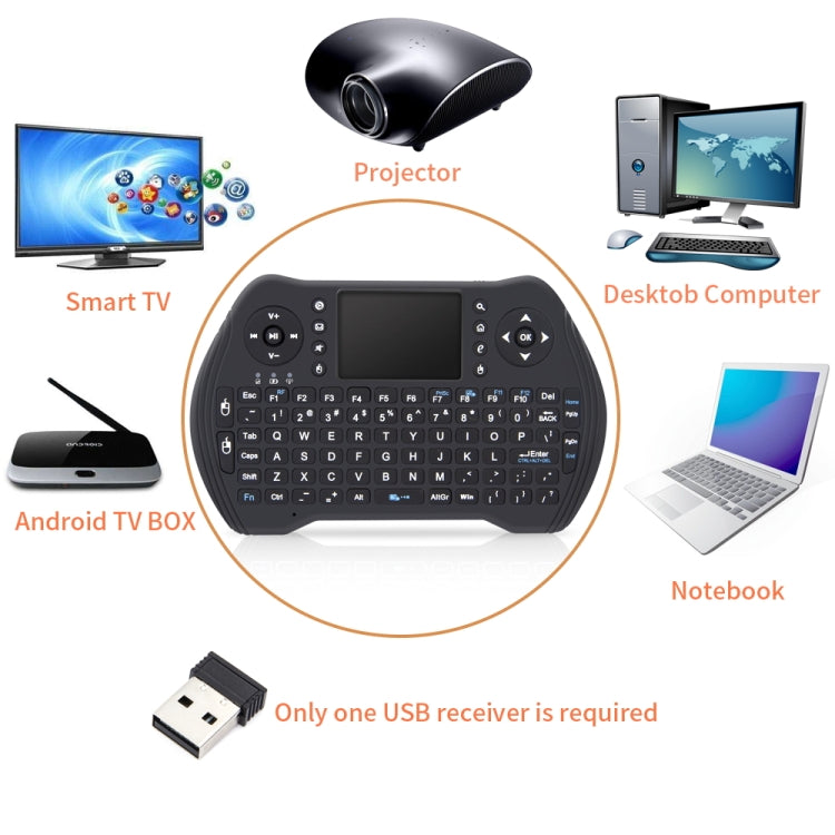 MT10 Fly Air Mouse 2.4GHz Mini Wireless Keyboard Multifunction Keyboard Fly Air Mouse - Mini Keyboard by PMC Jewellery | Online Shopping South Africa | PMC Jewellery | Buy Now Pay Later Mobicred