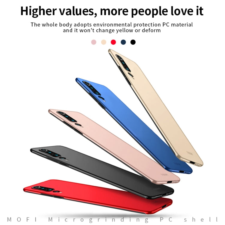 For Xiaomi Mi 10 Pro MOFI Frosted PC Ultra-thin Hard Case(Black) - Xiaomi Cases by MOFI | Online Shopping South Africa | PMC TechLife | Buy Now Pay Later Mobicred
