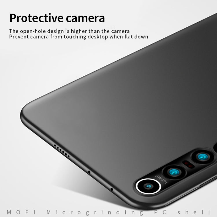 For Xiaomi Mi 10 Pro MOFI Frosted PC Ultra-thin Hard Case(Black) - Xiaomi Cases by MOFI | Online Shopping South Africa | PMC TechLife | Buy Now Pay Later Mobicred