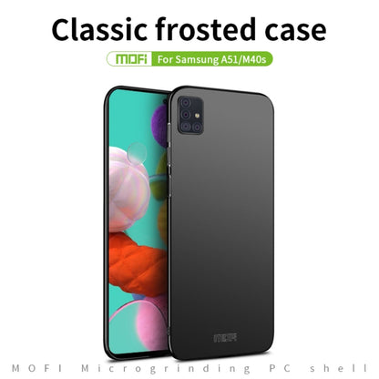 For Galaxy A51 MOFI Frosted PC Ultra-thin Hard Case(Gold) - Galaxy Phone Cases by MOFI | Online Shopping South Africa | PMC Jewellery