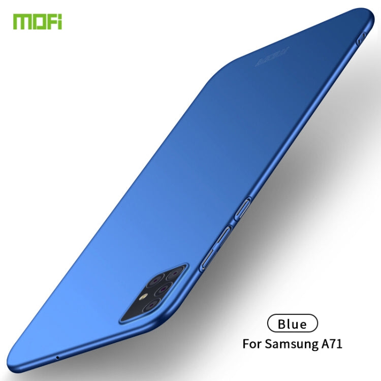 For Galaxy A71 MOFI Frosted PC Ultra-thin Hard Case(Blue) - Galaxy Phone Cases by MOFI | Online Shopping South Africa | PMC Jewellery